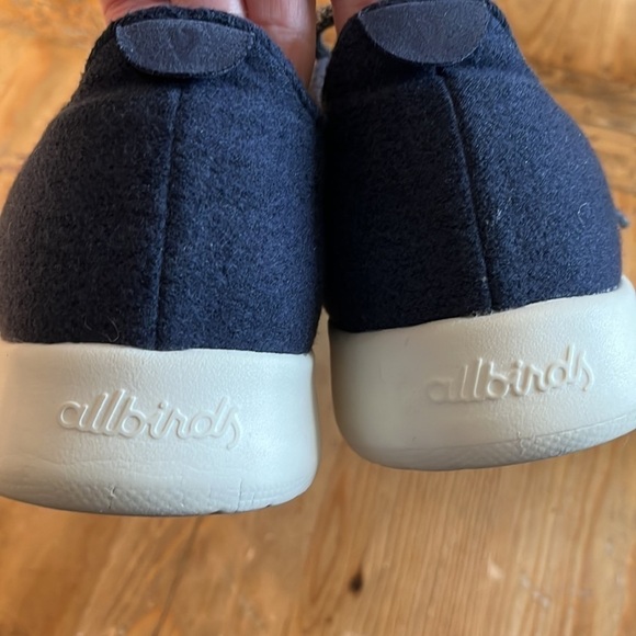 ALLBIRDS Men's Wool Runners Tuke Midnight/Cream Sole Comfort Shoes 10 - Picture 8 of 11
